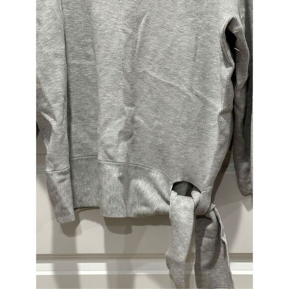 NWOT Chico’s Gray Tie Front Sweater Cashmere Blend Size 3 / XL - Picture 3 of 7